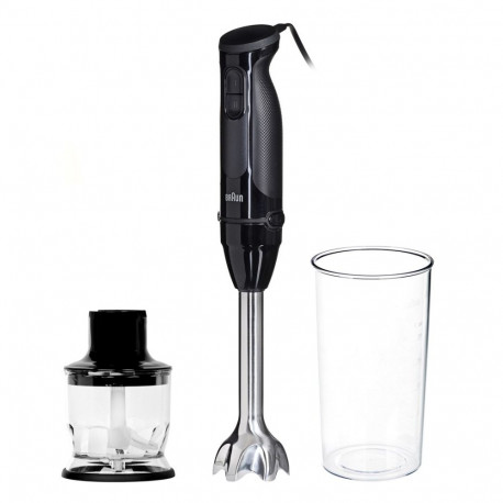 Braun MultiQuick 3 MQ30201M 0.6 L Immersion blender 900 W Black, Satin steel