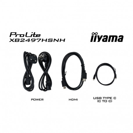 iiyama arvutimonitor ProLite XB2497HSNH-B1 24IN IPS LCD 4MS 1920X1080 350CD/M2 HDMI/DP/USB 2 60.5cm 