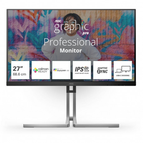 AOC Q27U3CV 27" IPS 2560x1440/16:9/420cd/m2/4ms DP HDMI USB |