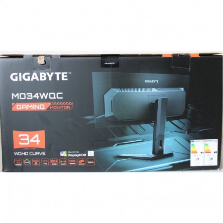 Gigabyte SALE OUT. MONITOR 34" MO34WQC EK | SALE OUT. MO34WQC EK1 | 34 " | OLED | WQHD | 175 Hz | 0.