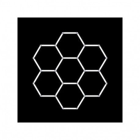 ZD211C Lampa led 7 hexagonów 234x244cm