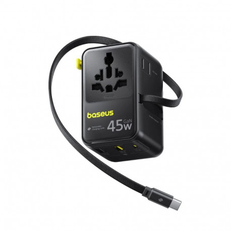 Baseus PicoGo AG11 universaalne reisadapter 2AC+2U+2C 45 W