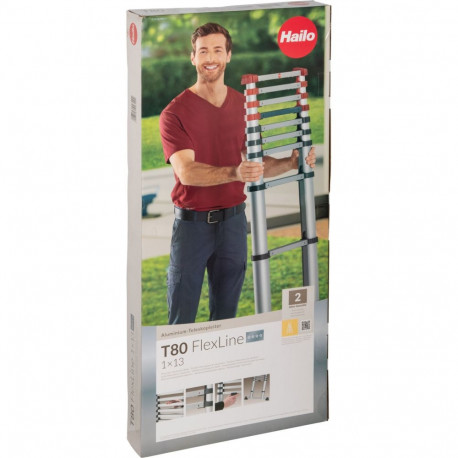 Hailo T80 FlexLine 13 Rung Ladder