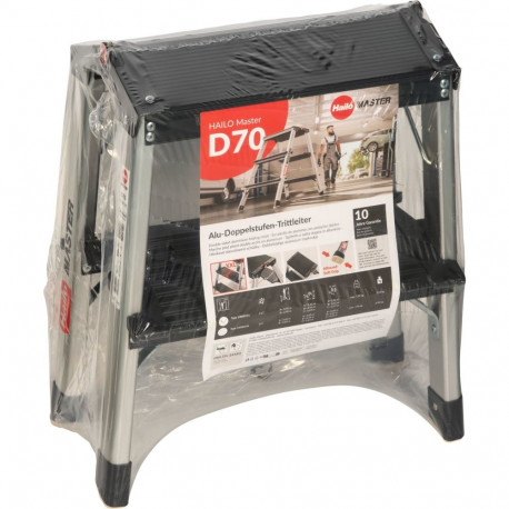 Hailo Master D70 2 x 2 Step Folding Stool