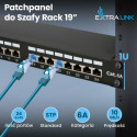 Patch Panel - Extralink CAT6A STP, 24 ports