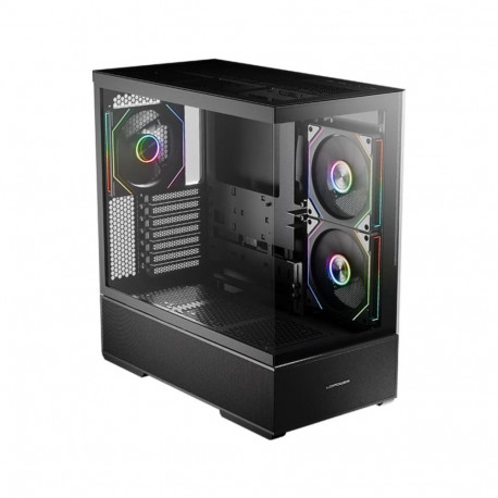 LC-Power mänguri arvutikorpus 812B Onyx Vision Midi ATX ilma toiteplokita