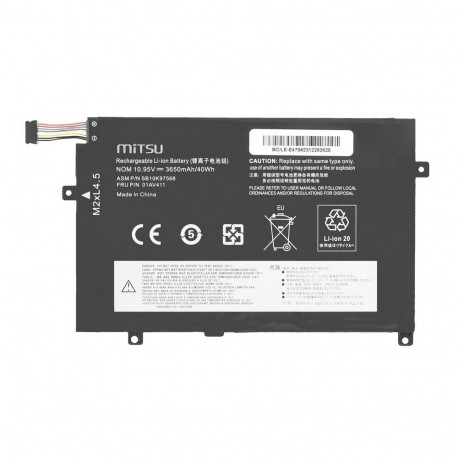 Lenovo aku 01AV411 ThinkPad E470 E475 3650mAh (40Wh) 10.95V