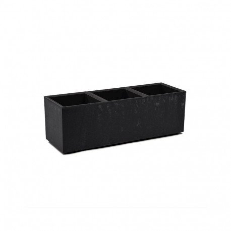 Karo lillepott plastikust 90x30x30cm, must