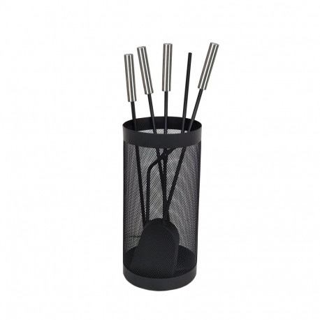 5 tk kaminatarvikute komplekt K251-XB must