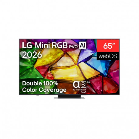 LG nutiteler 65MRGB87B3B 65 4K evo AI mini RGB webOS UHD, must