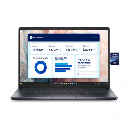 Dell Pro Premium 14 PA14250 | 14 " | FHD+ | Anti-glare | Intel Core Ultra 7 | 268V | 32 GB | LPDDR5x