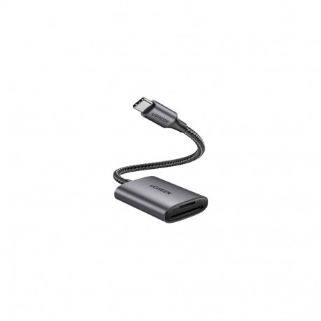 Memory Card Reader - UGREEN CM401 USB C 5Gb/s SDHC MicroSD Aluminium Grey