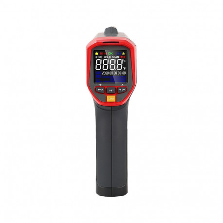 Thermometer - Uni-T UT302D+ Infrared, -32°C To 1100°C, Dual Laser, 20:1, Black