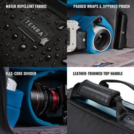 Camera Bag - Tenba Cineluxe v2 Roller 24 Camera Transport Case Black