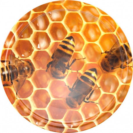 Honeycomb Ø66 twist-off lid - 10 pcs BROWIN 136353, diameter 66, height 1 cm