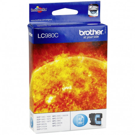 Brother tindikassett LC-980 C, tsüaan