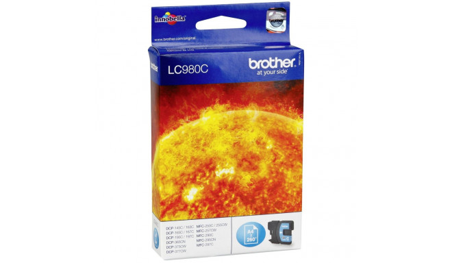 Brother tindikassett LC-980 C, tsüaan