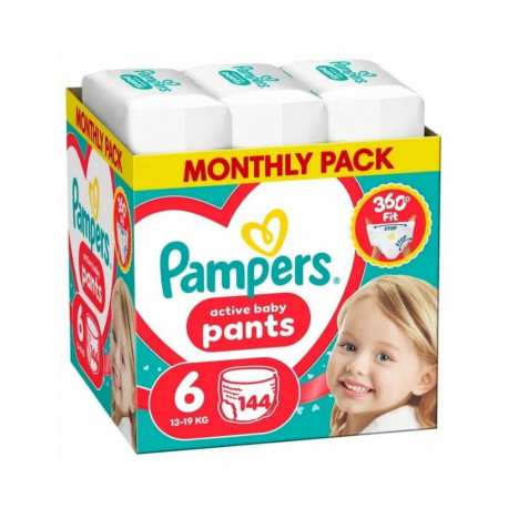 Pampers Pants Diapers 6. Size 13-19 kg 144 pcs