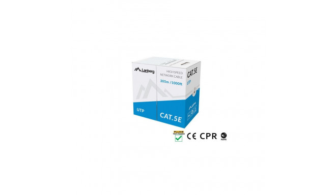 Network Cable - LANBERG UTP CAT.5E 305M Grey