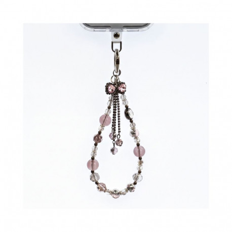 Crong Phone Charm - Smycz zawieszka do telefonu (Pink Bow)
