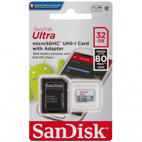 Sandisk Micro SDHC 32GB Class 10 UHS-I SDSQUNR-032G-GN3MA