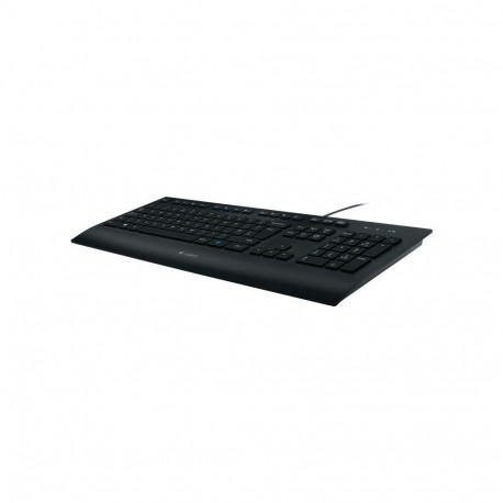 Keyboard - Logitech K280e USB Keyboard, Spill-resistant, Black