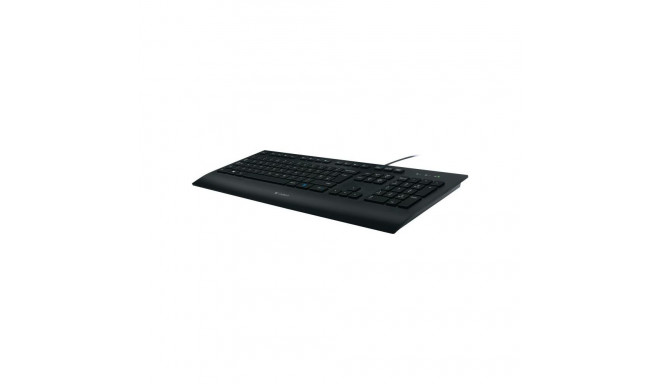 Keyboard - Logitech K280e USB Keyboard, Spill-resistant, Black