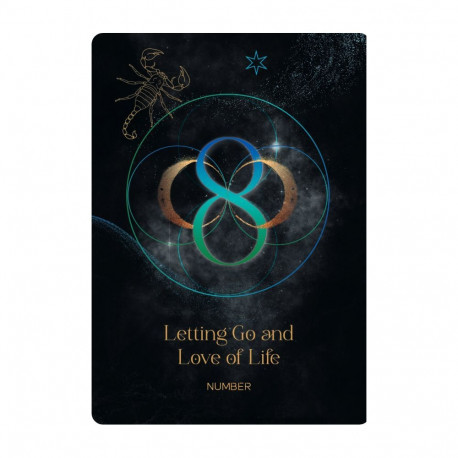 Divination Card Set - Dusserre Cosmic Numbers 42 Magical Number Cards