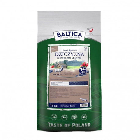 BALTICA Flavours of regions Venison with forest fruits Medium and large breeds - dry dog food - 12kg
