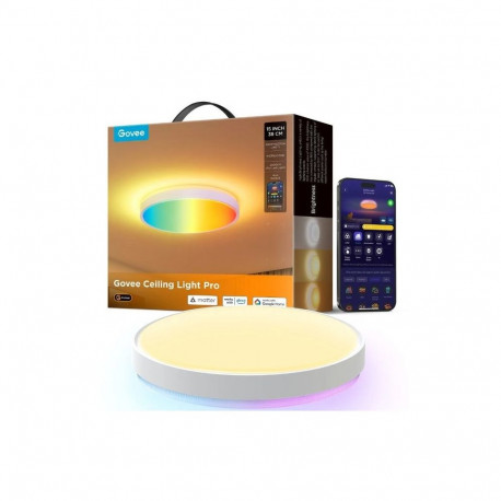 Govee 15-inch Round Smart Ceiling Light RGBICWW + RGBICWW H60A6