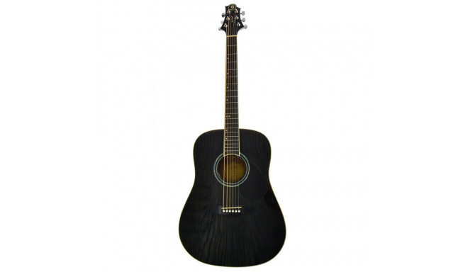 Samick Greg Bennett akustiline dreadnought-kitarr D-4 TBK, läbikumav must