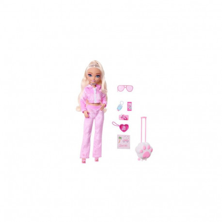 Barbie Dream Besties Weekend Getaway Malibu Fashion Doll with 7 Travel Themed Accessories