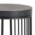 Bedside table STRINGTON D35xH65cm, black