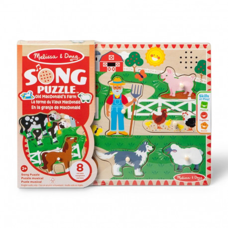 MELISSA & DOUG Old MacDonald´s Farm Sound Puzzle (English Song Only)