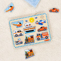 MELISSA & DOUG helidega pusle Sõidukid