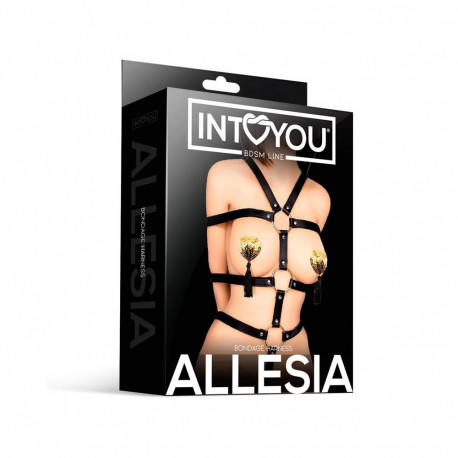 Allesia Bondage Full Body Harness with Handcuffs