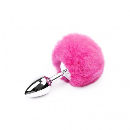 Butt Plug with Pompon Pink Size S