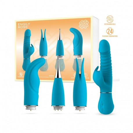 Eivian Interchangeable 4 Pieces Set Vibration and Thrusting