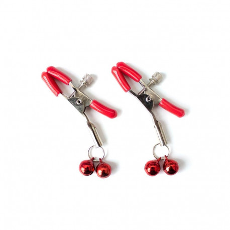 Nipple Clamp with Bell Metal Red