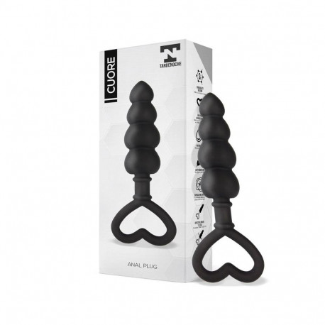 Cuore Anal Plug Silicone Black