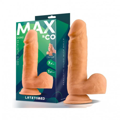 Dimi Realistic Dildo with Testicles  7.9 Flesh