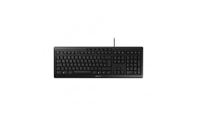 CHERRY STREAM keyboard Office USB QWERTZ German Black