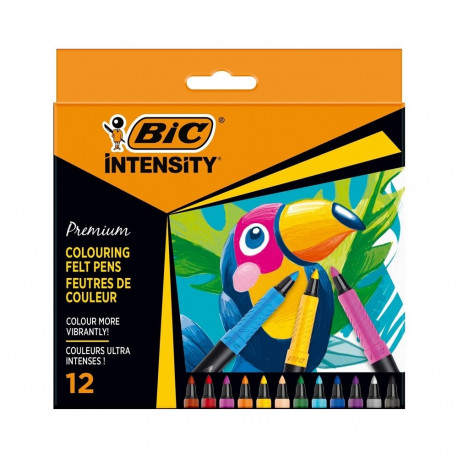BIC vildikad INTENSITY peene otsaga, 12 värvi