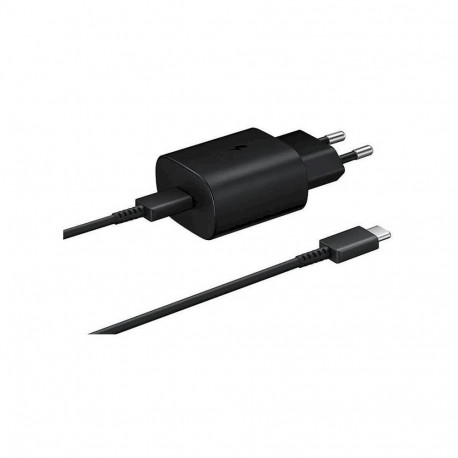Samsung EP-TA800EBE + EP-DA705BBE 25W Travel Charger + USB-C to USB-C Data Cable black (OOB Bulk)