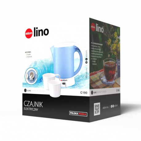 Electric Kettle - ELDOM C190 0.6L 600W Auto Power Off