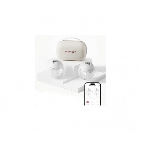 Breast Pump - Momcozy M5 Double Electric, 9 Intensity Levels, USB Charging, Grey