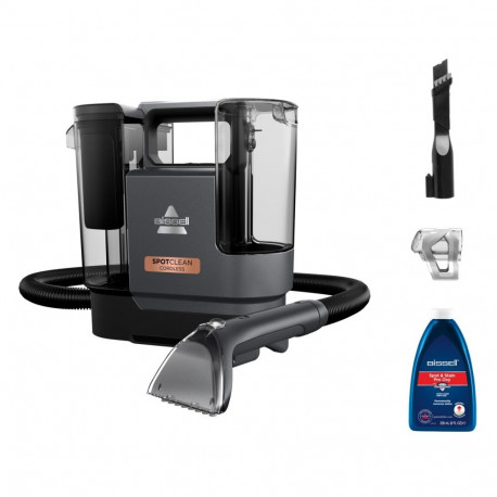Handheld Carpet Cleaner - Bissell SpotClean Cordless, 1.7m Hose, 0.9L Tank, 3.27kg