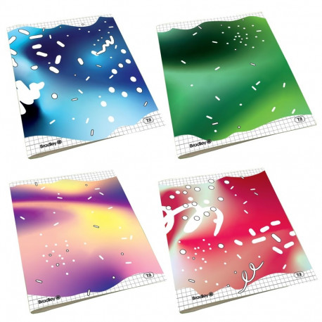 Kaustik A5 72l. 5x5ruut, Abstrakt assortii
