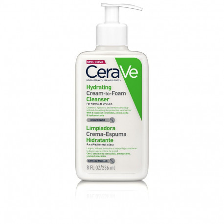 CeraVe Hydrating Cream-To-Foam Cleanser (236ml)