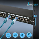 Extralink CAT6 STP V2 | Patchpanel | 24 Ports